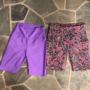 Lululemon high rise swift speed with pockets and peloton bike shorts